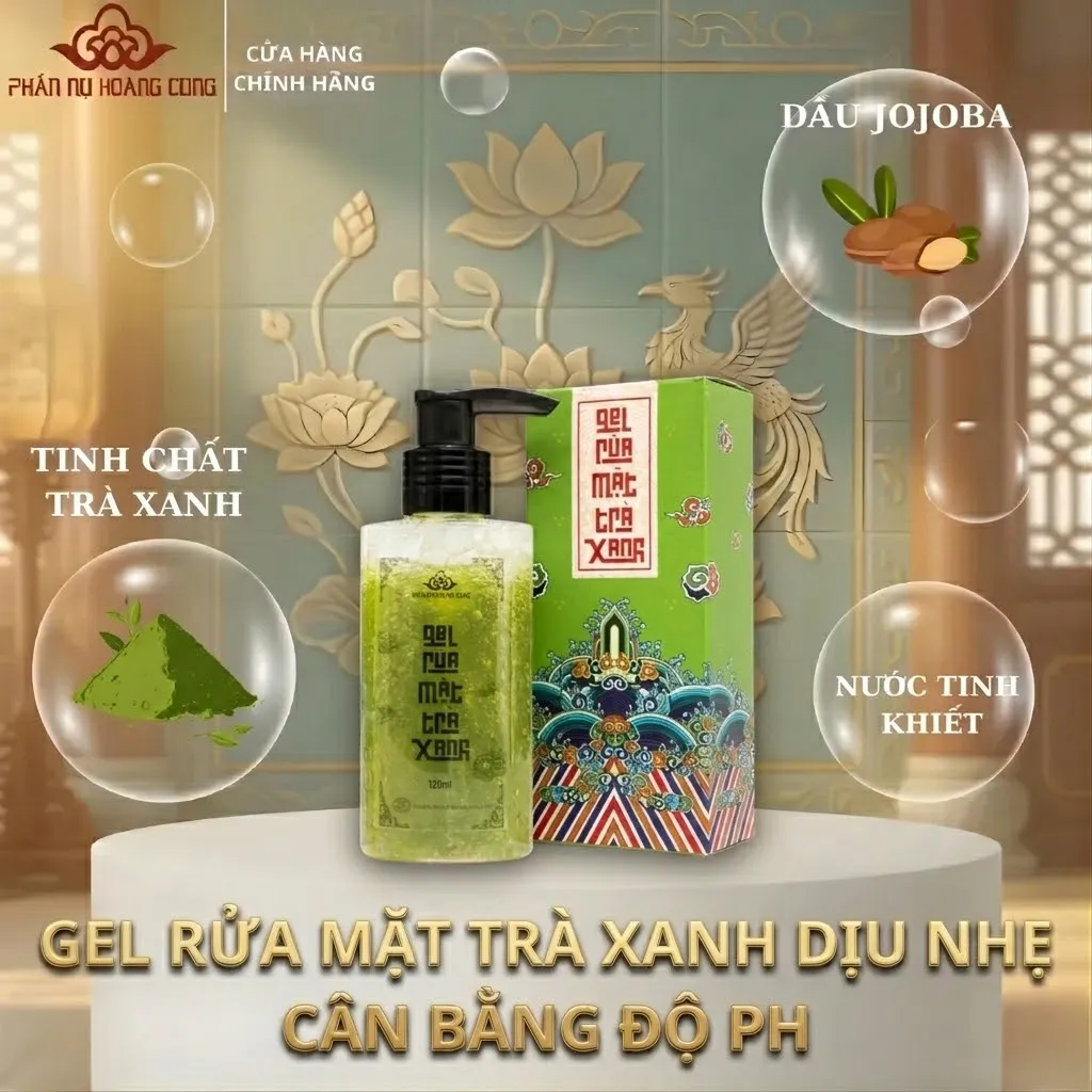 Gel rửa mặt trà xanh - Ảnh 3
